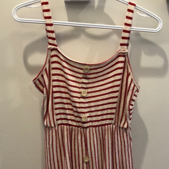 Red/cream stripe dress - Picture 2 of 4
